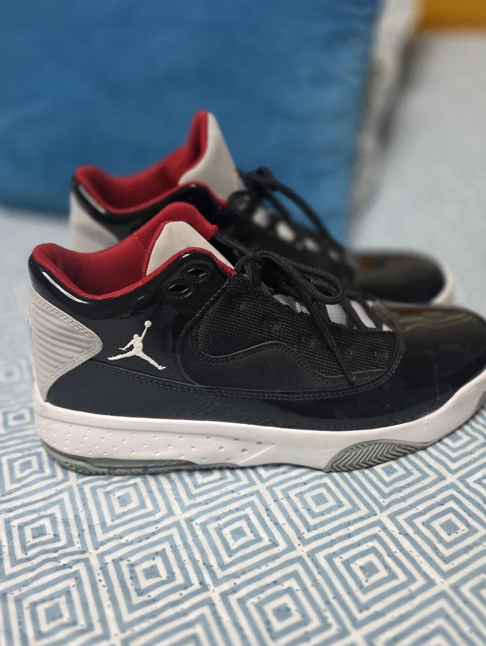 Jordan Red and Black Men's Sneakers
